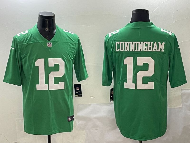 Men Philadelphia Eagles #12 Cunningham Green 2025 Nike Limited NFL Jersey style 1->philadelphia eagles->NFL Jersey